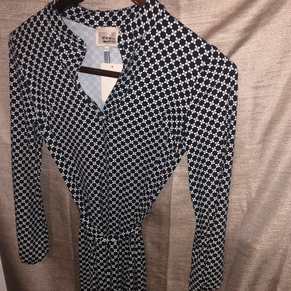 ECI New York Brand  100% cotton half sleeve dress.